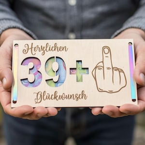 Wunscherfüller, 40 Geb, SVG, DXF, Laser, Lasercut, Geldgeschenk, Geburtstag,