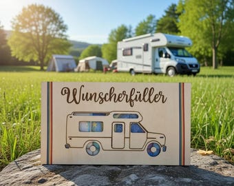 Wunscherfüller Wohnwagen, Geldgeschenk, Überraschung, Geburtstag