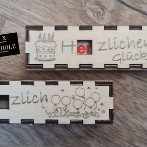 Kinder bar box 3 mm, Welcome, Congratulations