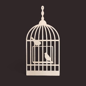 Birdcage, window decoration, window picture, decoration, Easter, SVG, DXF, laser, lasercut