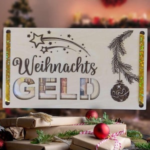 Wunscherfüller, Weihnachtsgeld, SVG, DXF, Laser, Lasercut, Geldgeschenk, Geburtstag, Weihnachten
