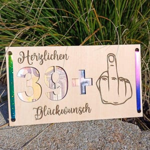 Wensvervuller, 40e verjaardag, SVG, DXF, Laser, Lasercut, Geldgeschenk, Verjaardag,