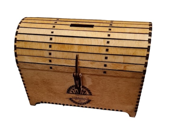 Treasure Chest, Laser, Lasercut, Wood. - Etsy
