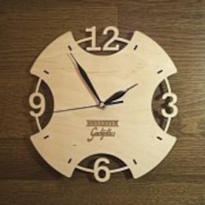 Clock template, laser cut, laser,