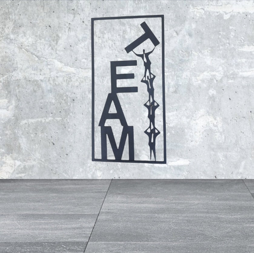 Team, Sign, Mural, Wall Sticker, SVG, DXF, Laser, Lasercut, - Etsy