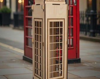Vintage 1930s Back to the Oldies Telephone Booth AM/FM Classic