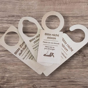 Door signs, Do not disturb, tidy up, Hotel SVG, DXF and Lightburn,