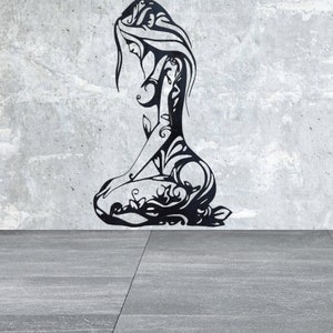 Murale, Donna, Tatuaggio murale, SVG, DXF, Erotico, Erotica, Laser, Taglio laser, Taglio laser