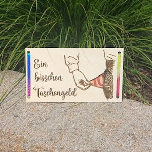 Wunscherfüller, Taschengeld, SVG, DXF, Laser, Lasercut, Geldgeschenk, Geburtstag,