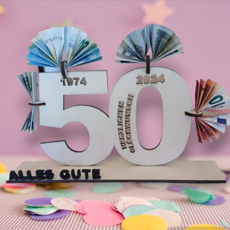 Geldgeschenke zum 50 geburtstag Etsy.de