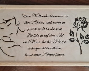 Mother, Mother's Day, Laser, Lasercut, Gift,