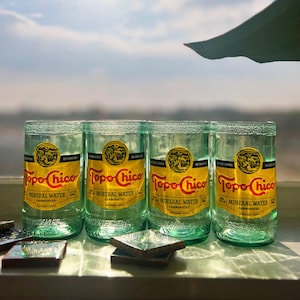 Large Topo Chico Glass Set of 4