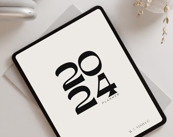 2024 Digital Planner | Minimalist and Elegant Aesthetic