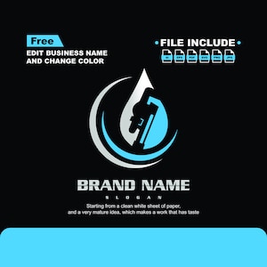 Plumbing Logo Template: Editable Service Branding