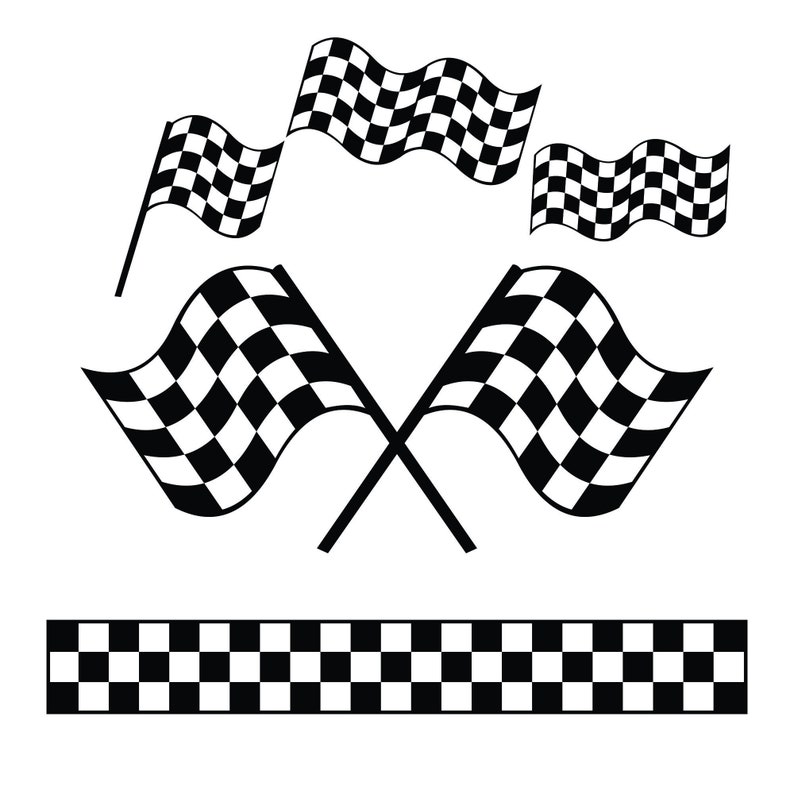 Nascar Flag SVG, Racing Flags SVG, Start and Finish Flag SVG Etsy
