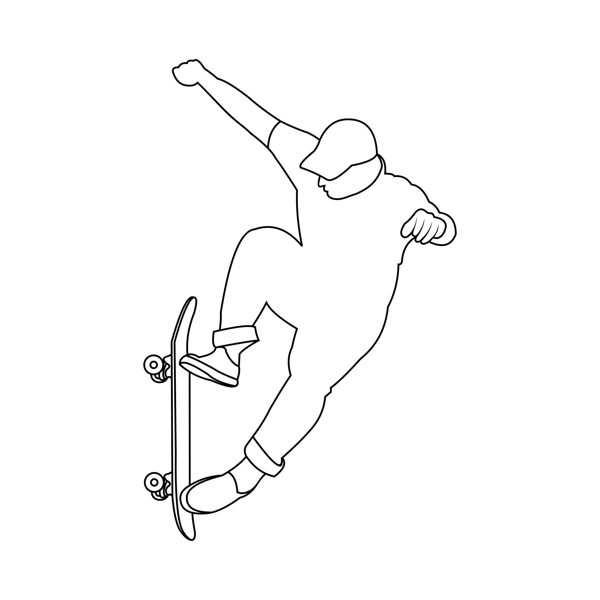 Skate Board SVG PNG Instant Download - Etsy