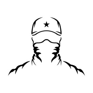 Téléchargement numérique, Bandit Silhouette Logo SVG
