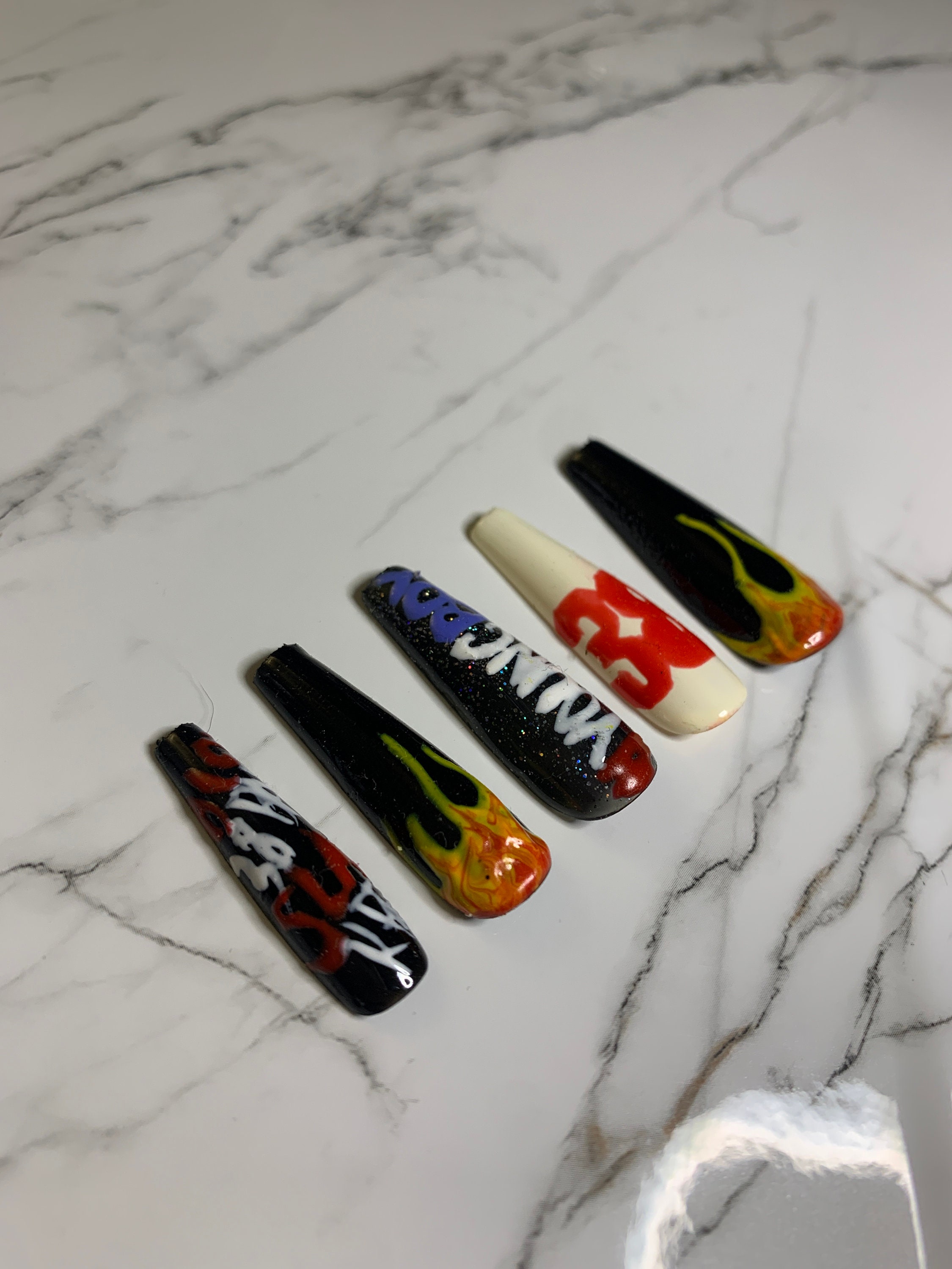 NBA Youngboy Album Inspired Nails Press on Nails Coffin - Etsy
