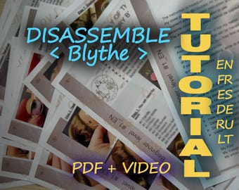 Manual de desmontaje de cabeza de muñeca Blythe (sin presión) / PDF digital + vídeo