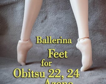 Obitsu 22 Ballerina Feet: Doll Body Customization