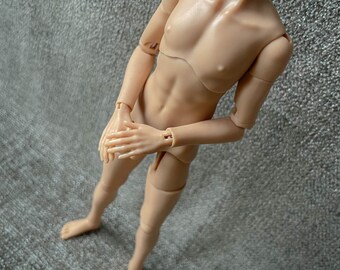Men BJD Doll Body, TAN Skin Tone, Articulated Body for Blythe