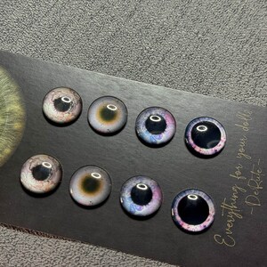 Nr.16 Set 4in1  Eye chips for Custom Blythe Dolls - 14mm With realistic or multi colored eyes; green and others; Handmade