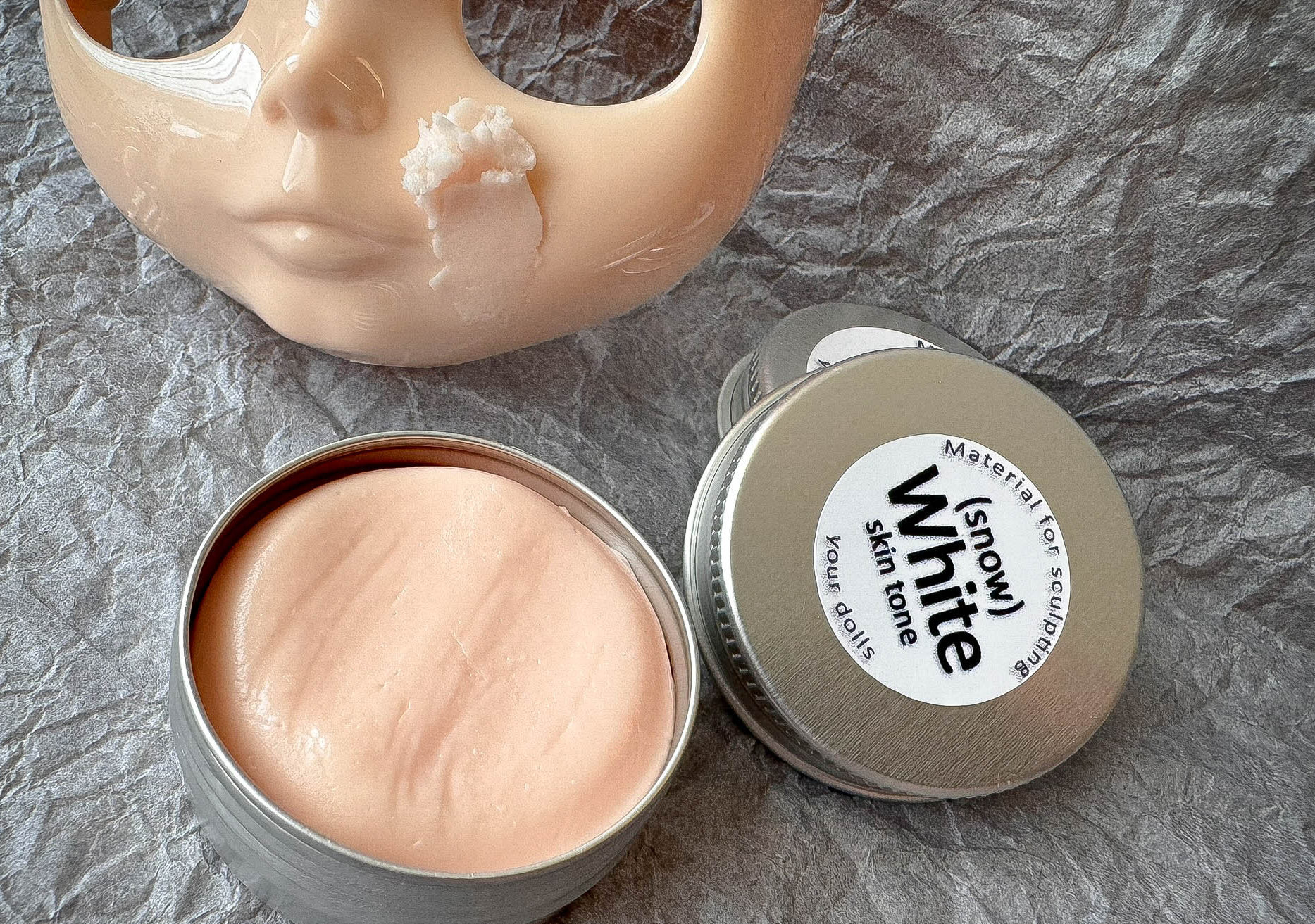 White Sculpting Material for Blythe Doll Customization