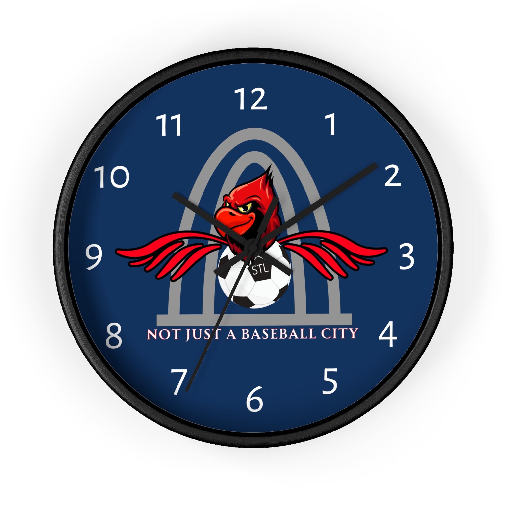 St. Louis Cardinals MLB 16 Red Neon Lighted Wall Clock Chrome Man Cave  Garage