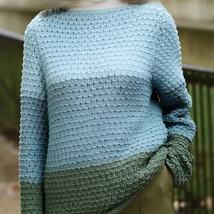 Crochet Pattern, Knitting Pattern, Crochet pullover pattern, Crochet sweater pattern, crochet pattern for women, digital pdf