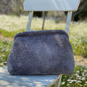 Dark Gray Teddy Bag