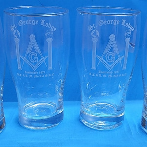 Masonic Beer Glasses