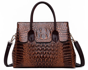 Women Handbag Leather Bags Women Crocodile Luxury Handbags Women Bags Designer Crossbody Bags