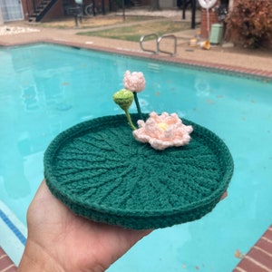 Lotus lotus leaf storage tray crochet