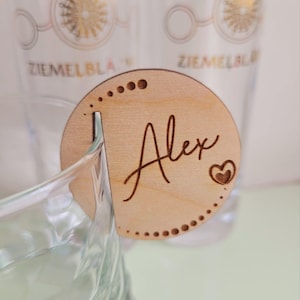 Ciondoli per vino personalizzati, ciondoli per bicchieri da vino, whisky e gin personalizzati, ciondoli per vino personalizzati, segnabicchieri personalizzati, rispettosi della natura