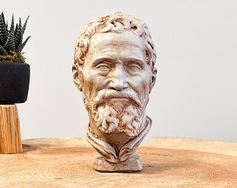Statua busto di Michelangelo di Lodovico Buonarroti Simoni