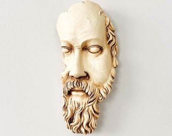 Half Faced Zeus Wall Decor - Ancient Greek Wall Hanging