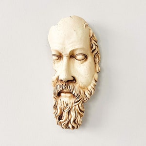 Half Faced Zeus Wall Decor - Ancient Greek Wall Hanging