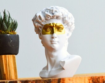 David Bust Statue, David of Michelangelo Sculpture