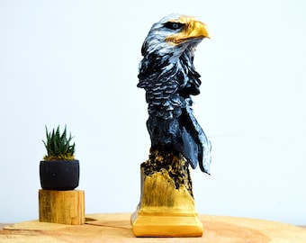 鷲の彫刻、30 cm - 11.8 インチ、鷲の置物、鳥のアート - Etsy 日本