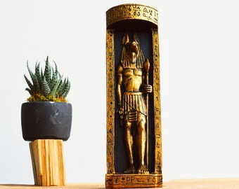 Anubis Incense Holder: Egyptian Statue, Ancient Decor