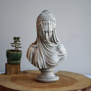 The Veiled Lady Statue, The Veiled Virgin, Large Sculpture