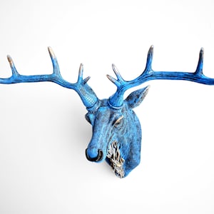 Large Deer Wall Decor, Deer Head Wall Decor,Deer Sculpture,Animal Figurine,Animal Statue,Home Decor, Garden Decor,Art Decor, Handmade Statue