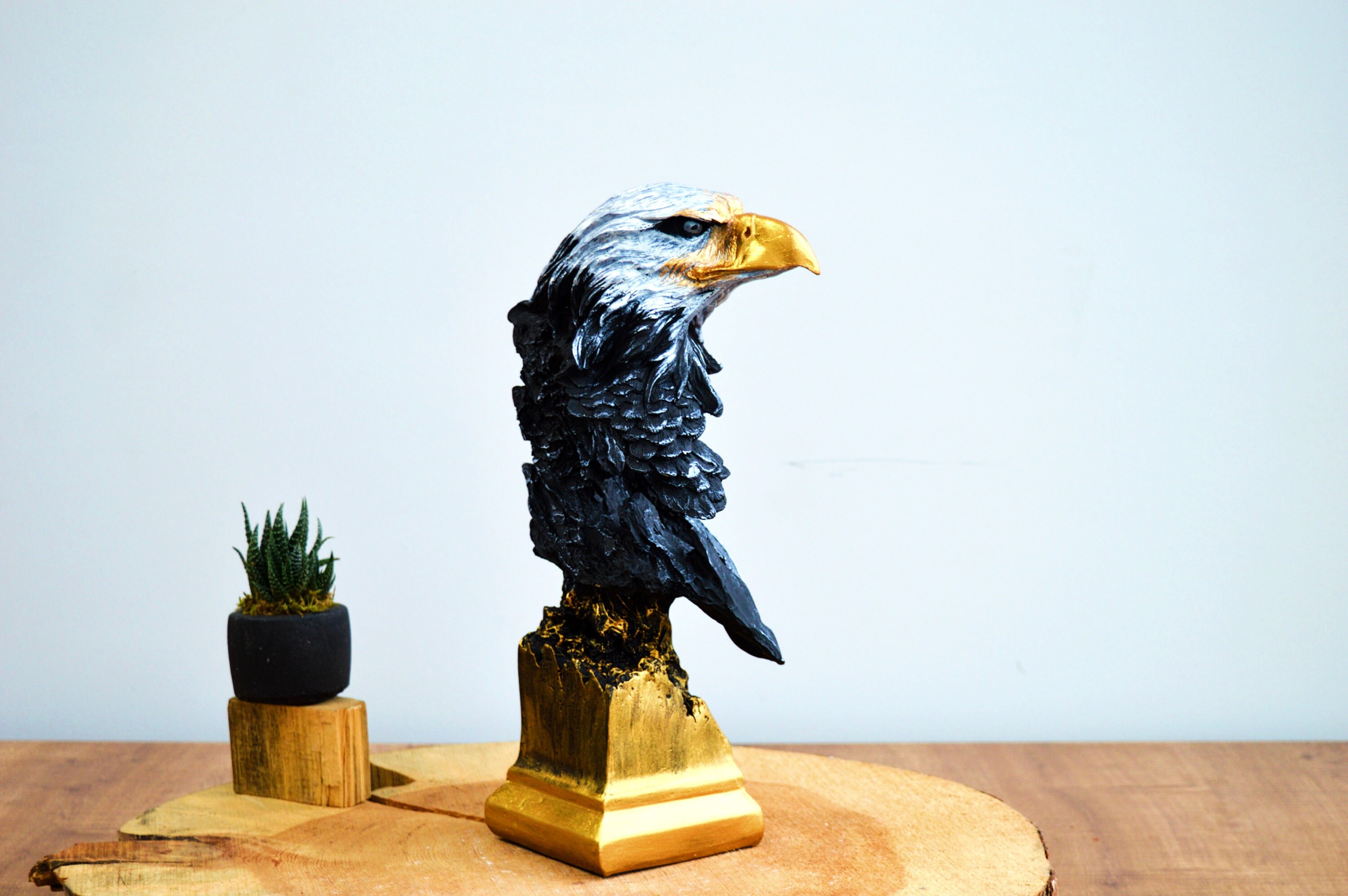 Large Eagle Bust Statue - Etsy