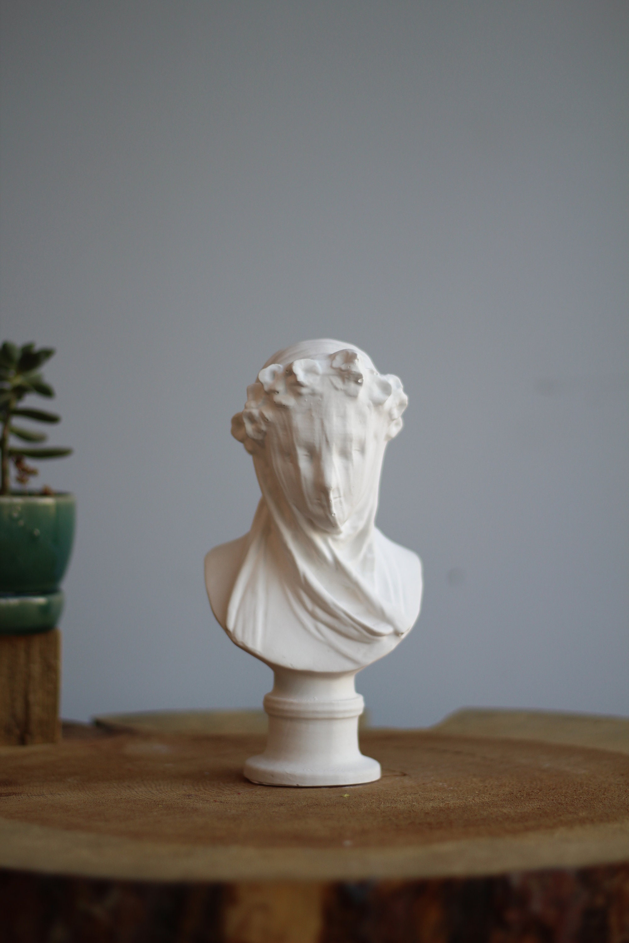 The Veiled Lady Statue the Veiled Virgin Mary Statue - Etsy