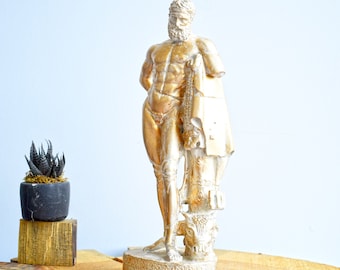14 Inch Hercules Statue: Ancient Greek Sculpture, Home Art Decor