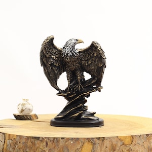 Eagle Statue with Open Wings - Animal Figure - Office Decor - Home Decor