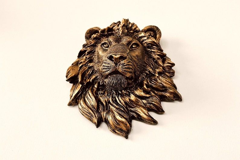 Lion Wall Decor Lion Head Wall Decor Lion Sculpture Animal Etsy