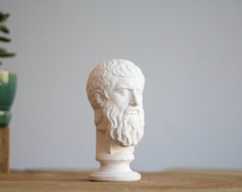 Plato Büste Statue, griechische Philosoph Platon Skulptur