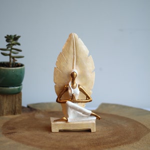 Woman Yoga Statue - Woman Meditating in Lotus Pose Statue