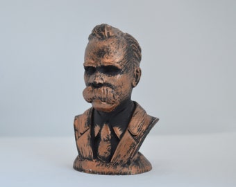 Handgemachte Friedrich Nietzsche Statue: Marmorstaub Philosoph Skulptur